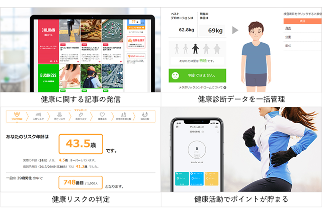 健康ポイントで楽しく健康活動に取り組めるようウォーキングチャレンジを実施