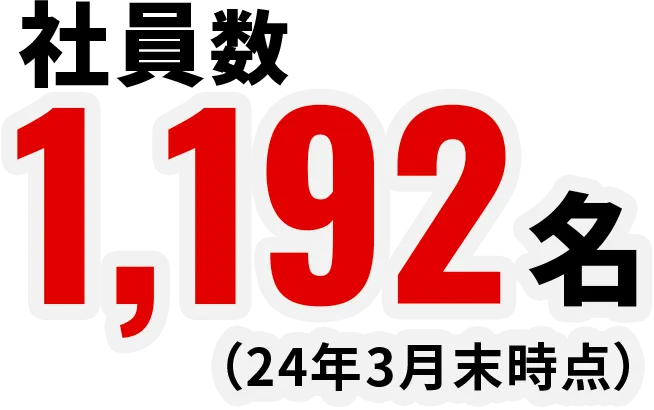 社員数 / 1,192名（24年3月末時点）